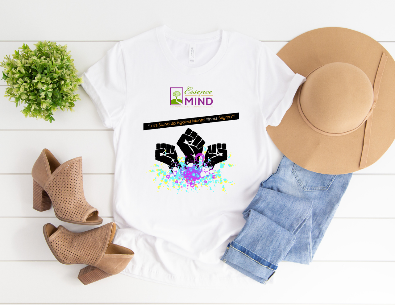 Let's Stand Up Against Mental Illness Stigma T-Shirt